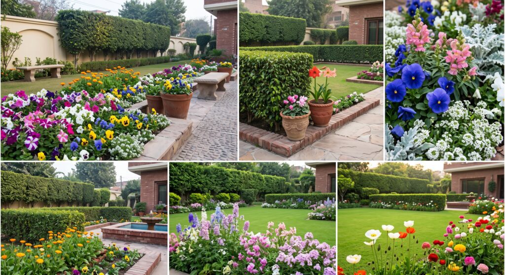 Garden maintenance checklist Pakistan well-maintained landscaped garden through the seasons