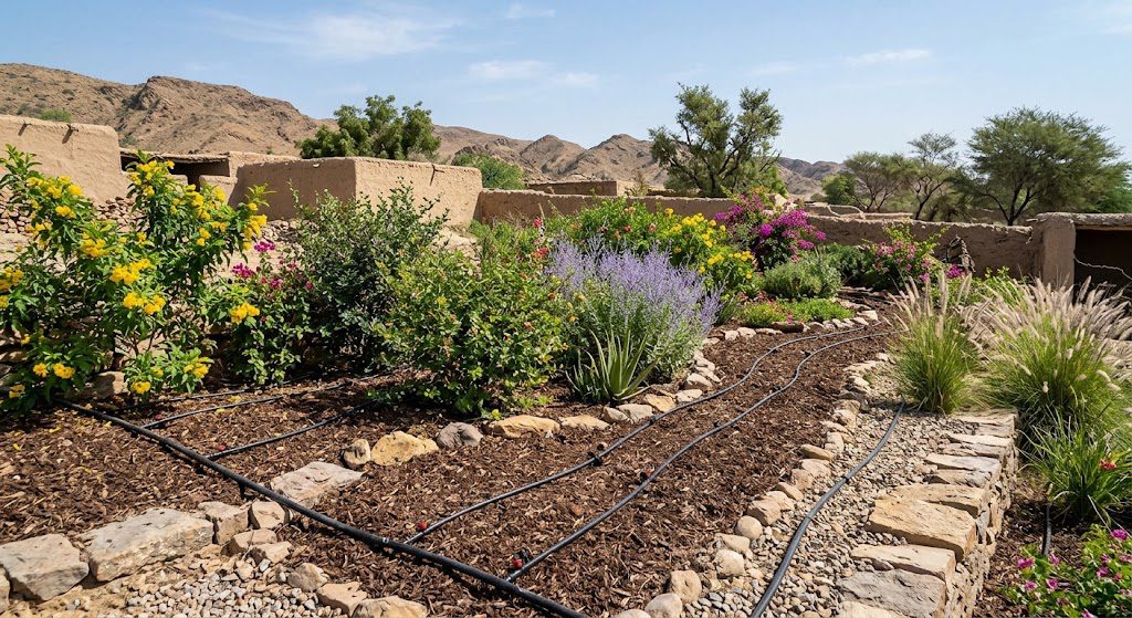 Water wise landscaping Pakistan drought-tolerant garden design for arid regions