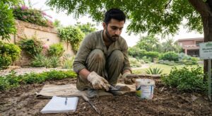 landscape design company Lahore soil testing before planting